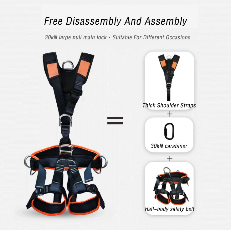 CE Standard Fall Protection Adjustable Harness Safety Belt High Quality Strength Safety Belt Harness