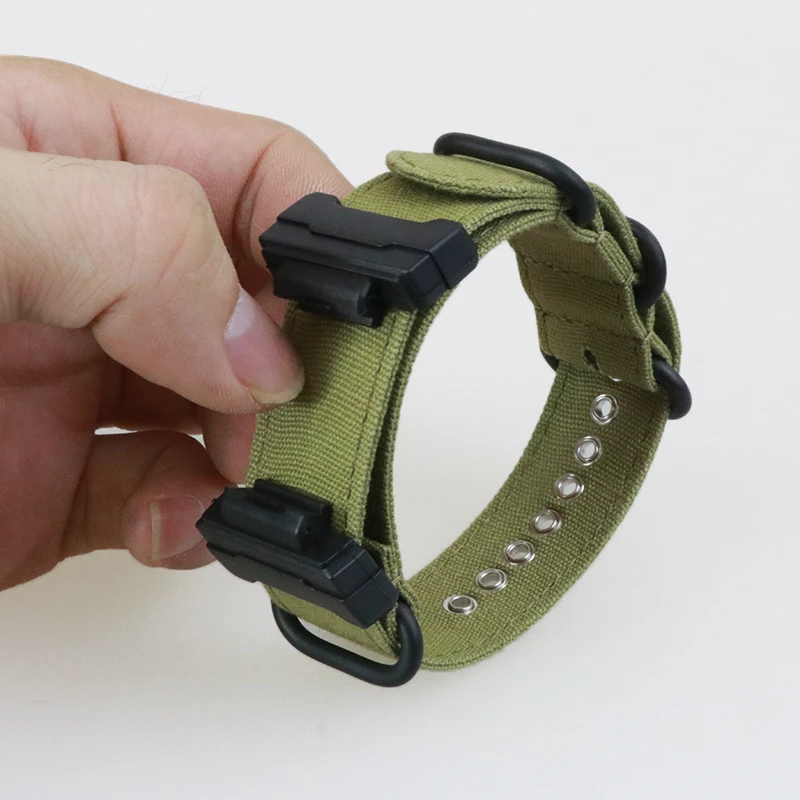 LAIHE Cinturino in Nylon Watch Band for Casio Canvas Nylon Loop Replacement Watch Strap