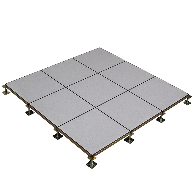 steel raised floor finished type of PVC, HPL, Carpet, Ceramic, Granite