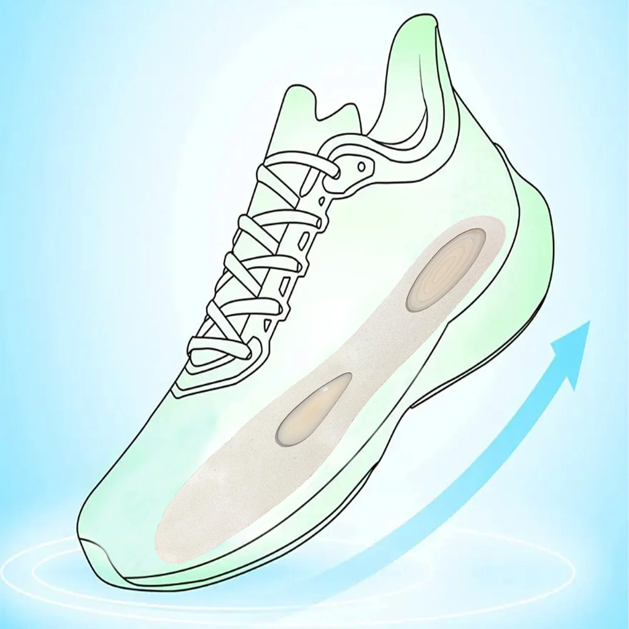 arch support for flat foot insole molds heel lift insoles for shoes orthopedic