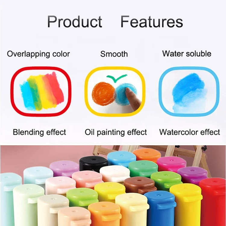 36 Colors Solid Tempera Paint Pens Quick Dry Washable Non-toxic for Kids, Work Great on Paper Wood Glass Ceramic Canvas