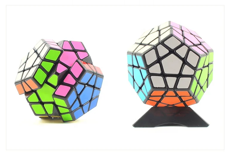 12 surfaces professional anti stress puzzle megaminxed cube with 3 layer