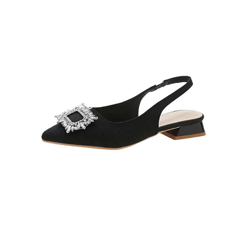 Pointed Toe New Design Soft Genuine Leather Ladies Shoes Flat Casual Fashion Women Flat Sandals