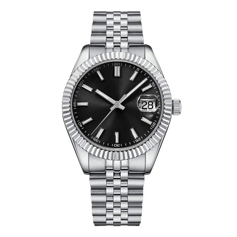 Wholesale Luxury Diving Luminous Calendar Auto Date Relojes De Alta Gama White Dive Watch Steel