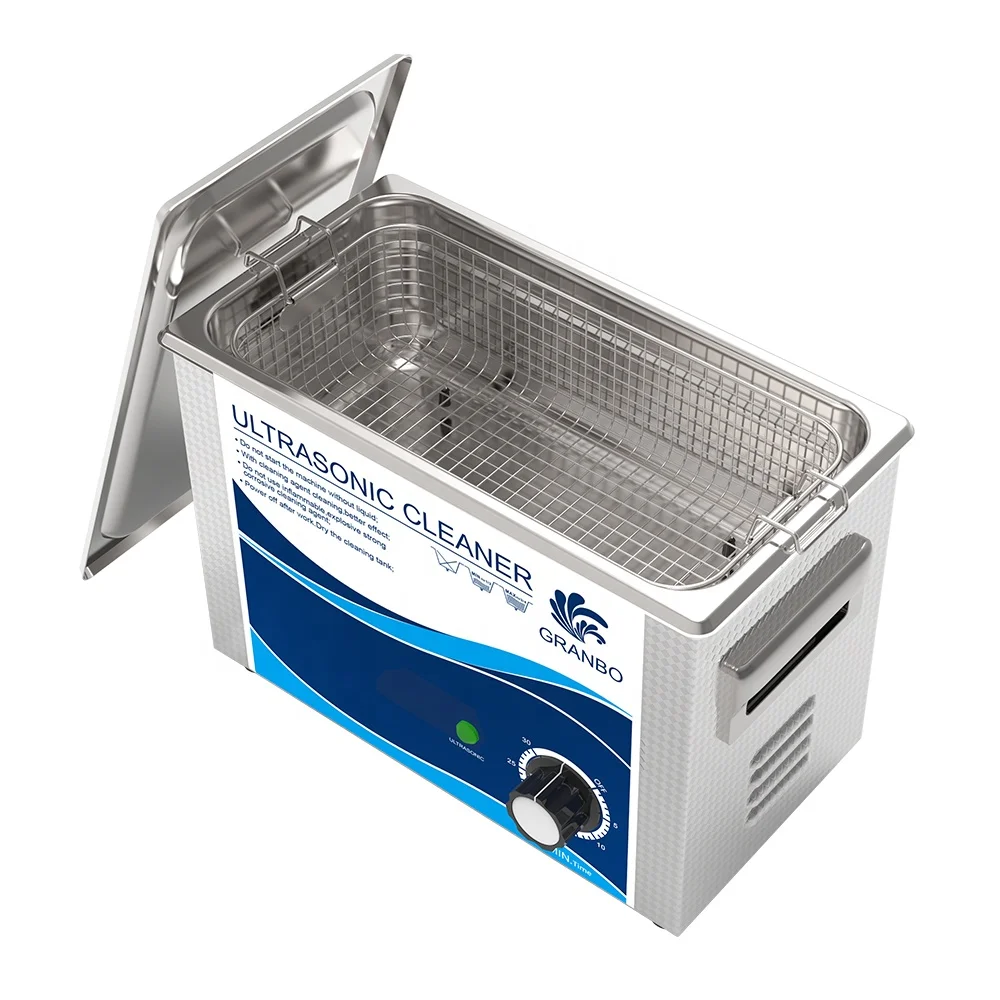 Stainless Steel Bath Washer 180W 4.5L Dental Dentures Diesel Injector Ultrasonic Cleaner Machine