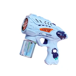 Summer Outdoor Bubble gun Machine Toy Wholesale Flashing Light Music Bubble Gun  For Kids