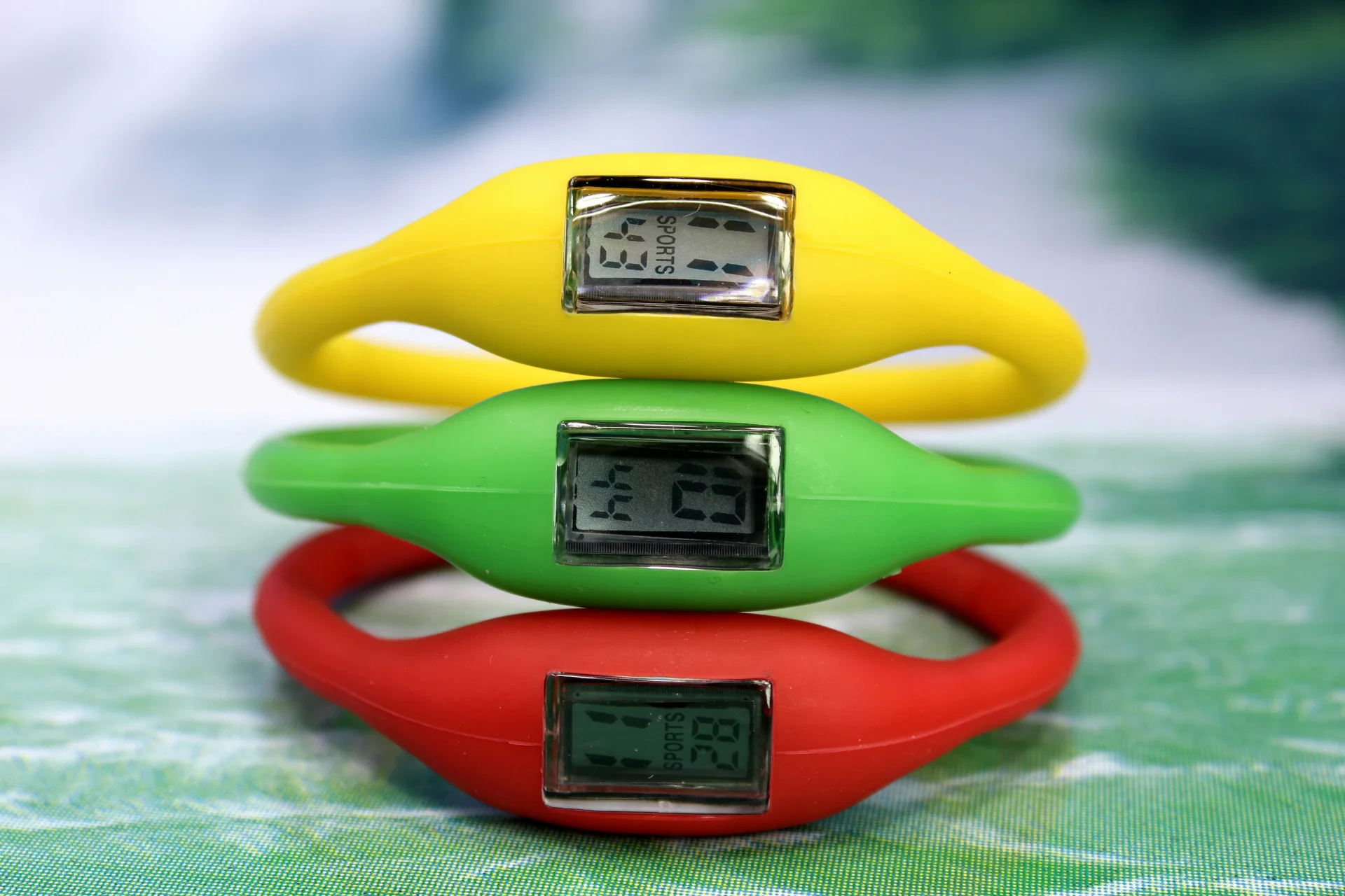 Wholesale Fashion Candy Waterproof Silicone Bracelet ion sport Wrist watch