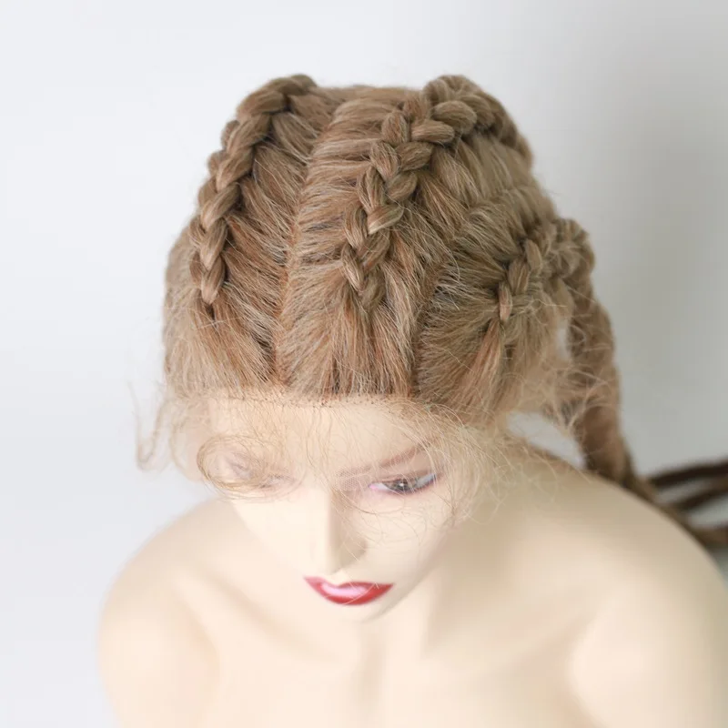 box braid human hair wig synthetic with lace wholesale cheap human hair full lace wig synthetic braided wigs