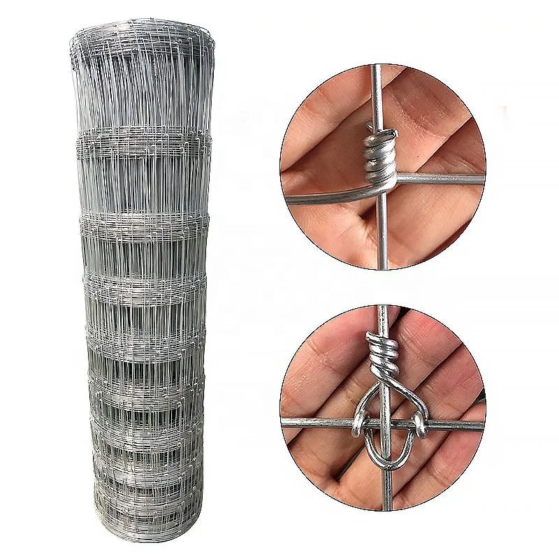 Factory price galvanized steel wire mesh/grassland fence/iron lock fence for confining cattle and sheep