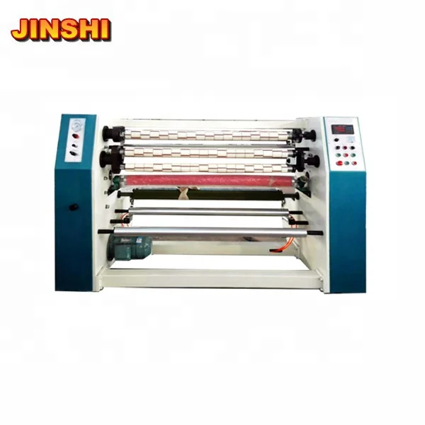 factory high speed plastic film slitting machine 1300mm self adhesive PVC PP film tape slitting machine (JINSHI company)