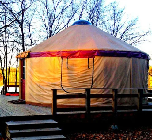 Luxury Mongolian Yurt safari tent in Henan province