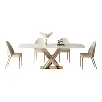 2022 New Design1.8 Meter  Sintered Stone or Marble  Table TOP Dining Table And Dining Chair