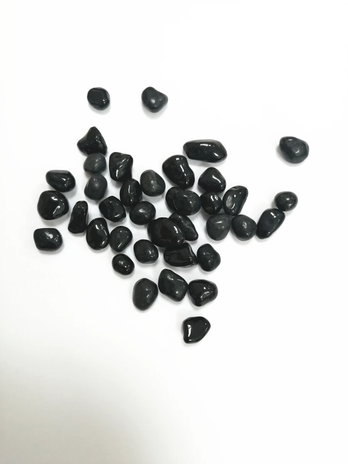 6-9mm black recycled irregular glass beads pebble for swimming pool interior and surface finish