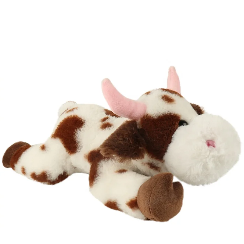 New Arrival Custom Cute Lovely Peluche Stuffed Farm Animal Cow Cattle Plush Toy Cow For Kids Gifts