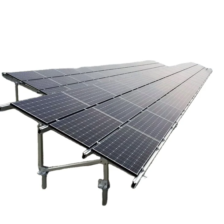hot sale ground solar panel mounting structure 20kw with hot galvanized steel pile