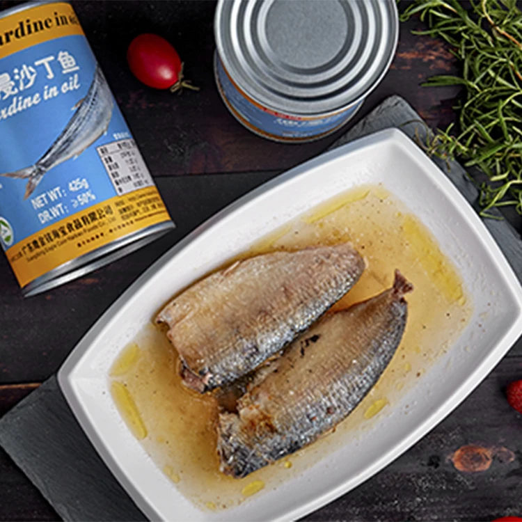 Premium Quality 425g  Canned Fish Sardines in Tomato Sauce/ in Brine/ in Oil