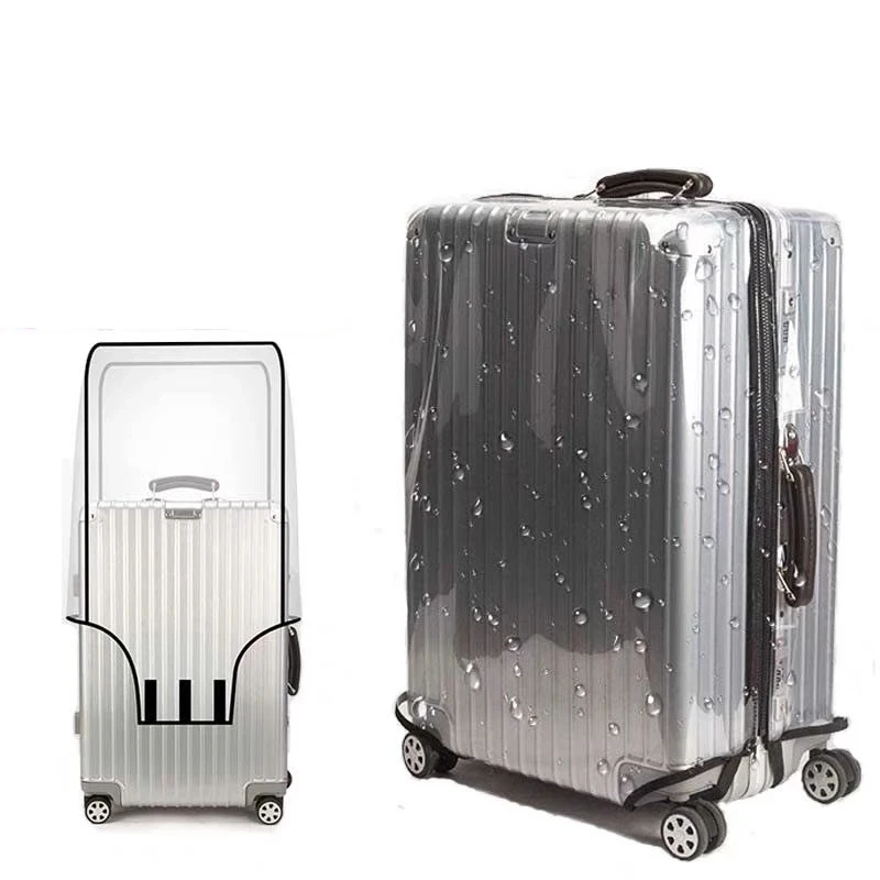 Luggage Protector  Cover PVC Bag Dust proof Travel Suitcase Transparent PVC Luggage Cover