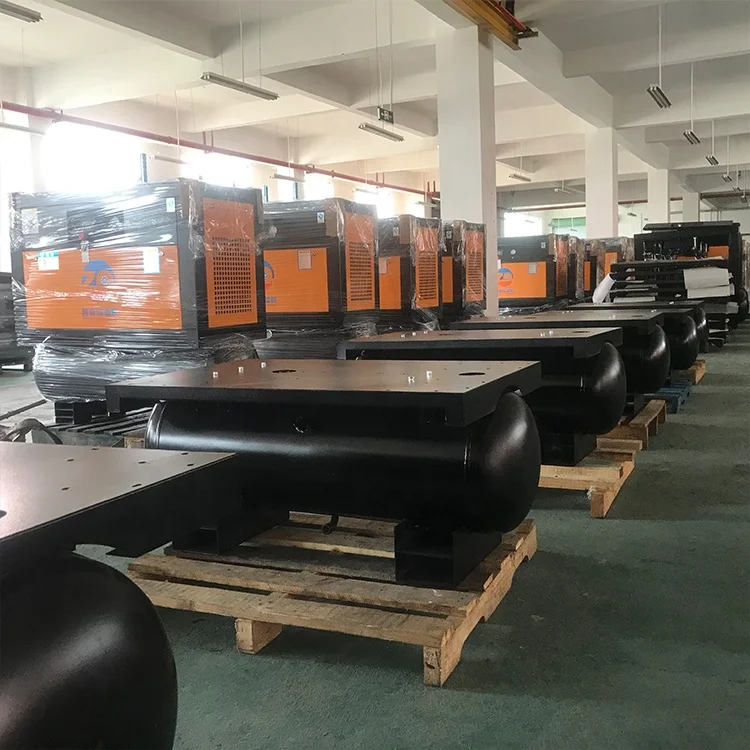 5.5kw 7.5hp 220 В 50 Гц 1PH IP54 с ременным приводом 0.8mpa 18cfm Интегрированные воздушные компрессоры воздушным баком 150L