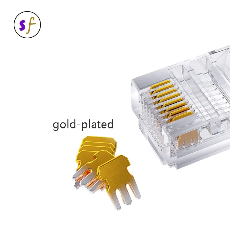 Good Price Easy Assembly Pass Through RJ45 8P8C Cat6 FTP EZ Connector Plug