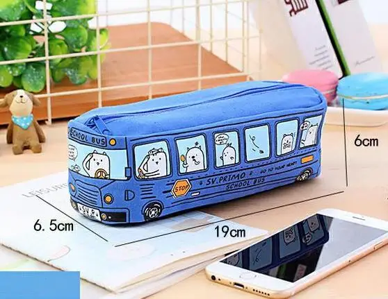 2024 New Arrive Big Canvas Cartoon Capacity Pencil Case Pouch Pen Case for Teens School Students