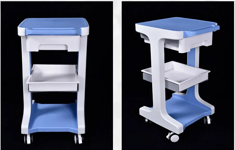 2022 Best Selling  Salon Beauty Machine Cart  Stand Spa Trolley with Two Drawer