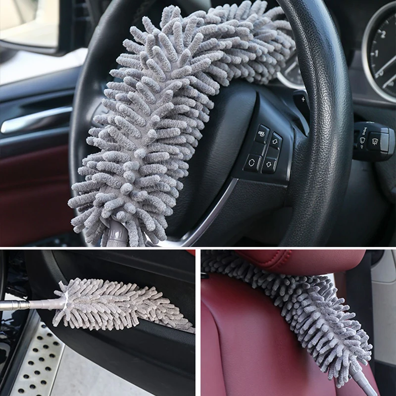 Home 4pcs 2.5m Handle Room Cleaning Dust Brush Detachable Feather Dusters Clean Duster