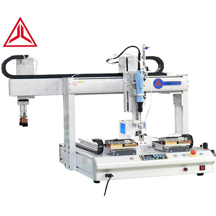 
High-efficiency five-axis desktop screwdriver fasten robot automatic locking screw machine with automatic unloading manipulator 