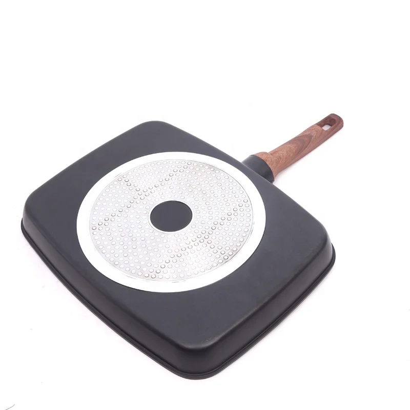 Korean round hot pot aluminum electric bbq flat pizza pan roasting pan set grill grilling pan