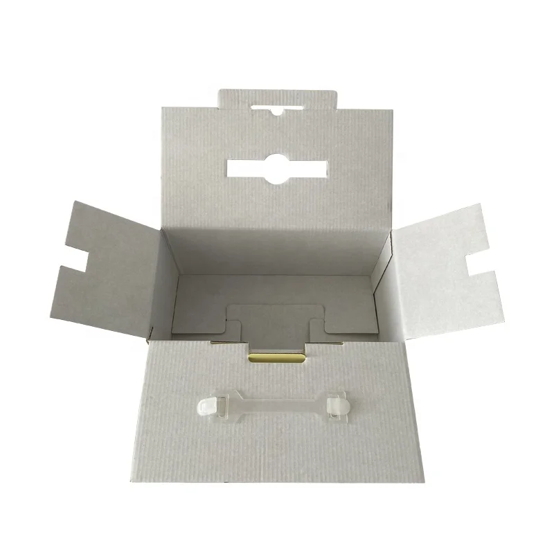 popular paper packaging manufacturer custom design corrugated foldable colorful handle fruit box stuff carton cheap paper box