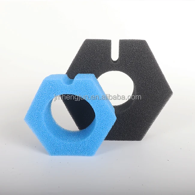 Hengjun Customized Shape 10-60  PPI Open Cell Filter Foam Reticulated Sponge For Aquarium