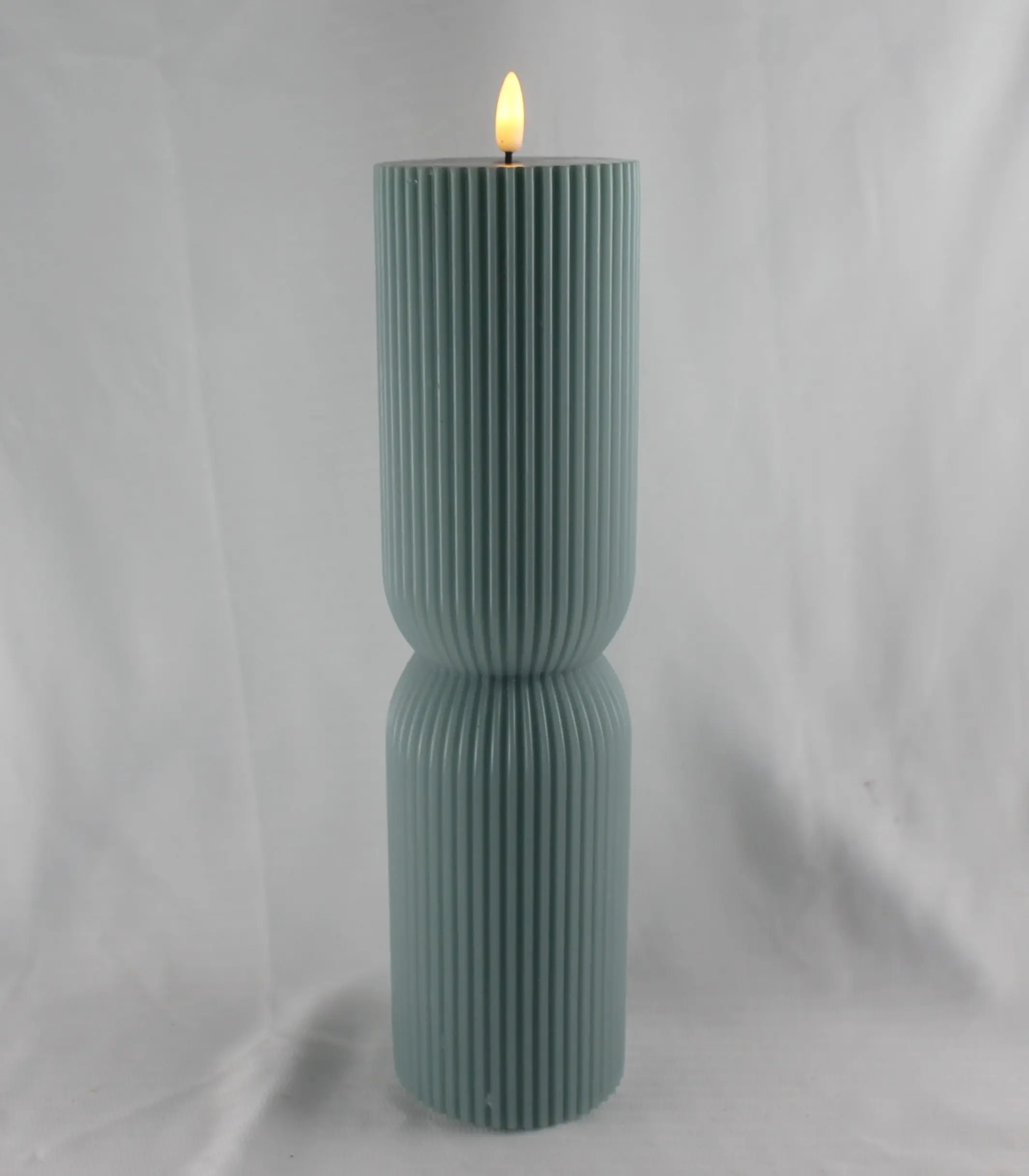 3D real flame set of Vertical fringe D3' pillar timer home decoration led candles