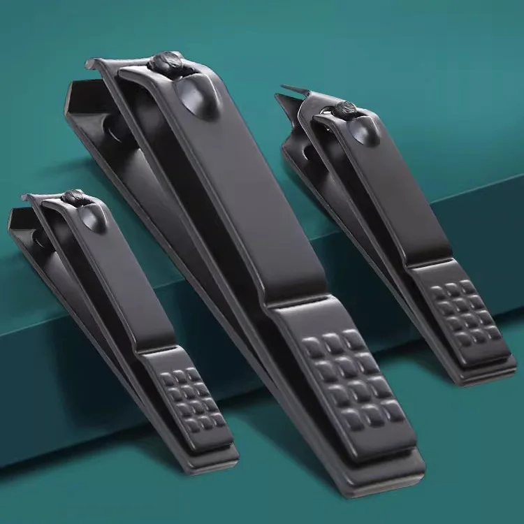 Stainless Steel Nail Cutter Clippers Manicure Beauty Tool Nail Cutter Pedicure Finger Toe Scissors Black Nail Clippers