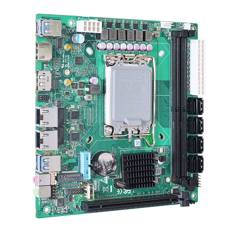 x86 Motherboard 12th Gen Alder Lake-S 8*SATA3.0 Nas Motherboard LGA 1700 H670/B660 ATX 2*DDR5 64GB Itx Motherboard
