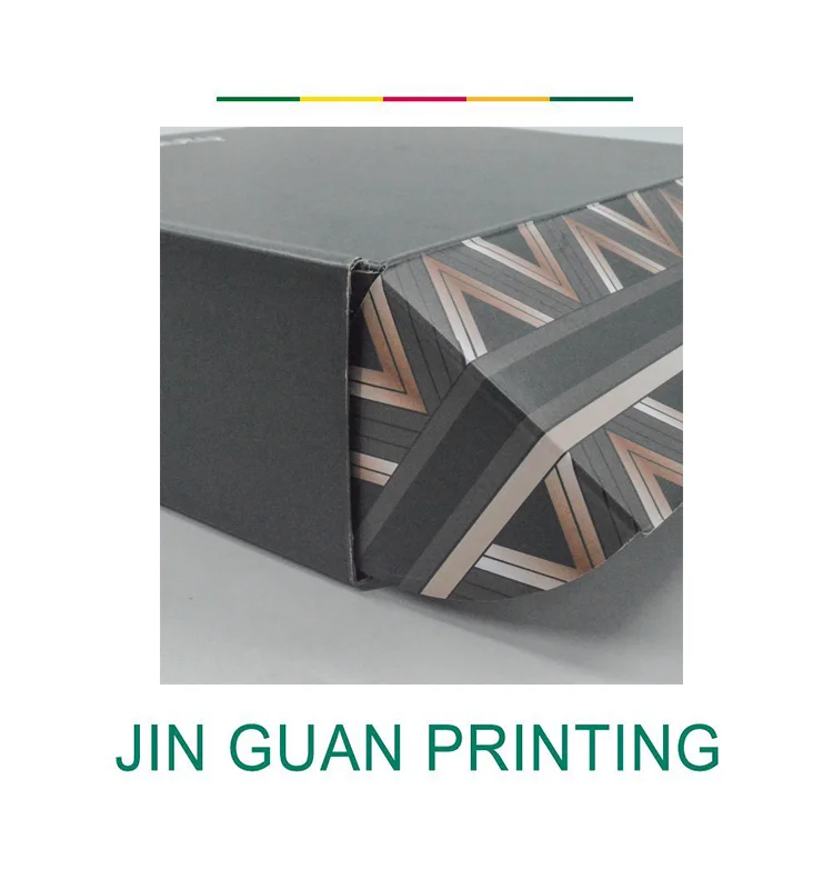 Custom fashion high end green  foldable kraft pack corrugated towel box