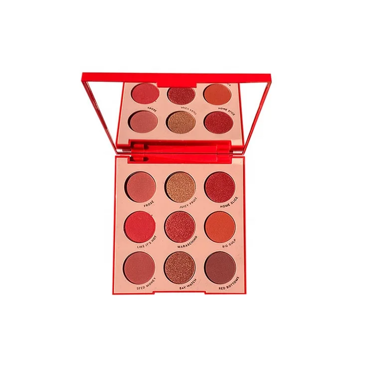 
Cosmetics eyeshadow palette vendor pressed glitter 9 fruit bright color waterproof high pigment candy eyeshadow 