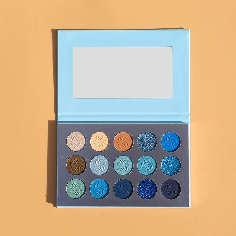 B15 изготовленный на заказ свой собственный бренд веганских материалов Make Up высокий пигмент для палитры теней век от частной марки 15 видов цветов Палитра