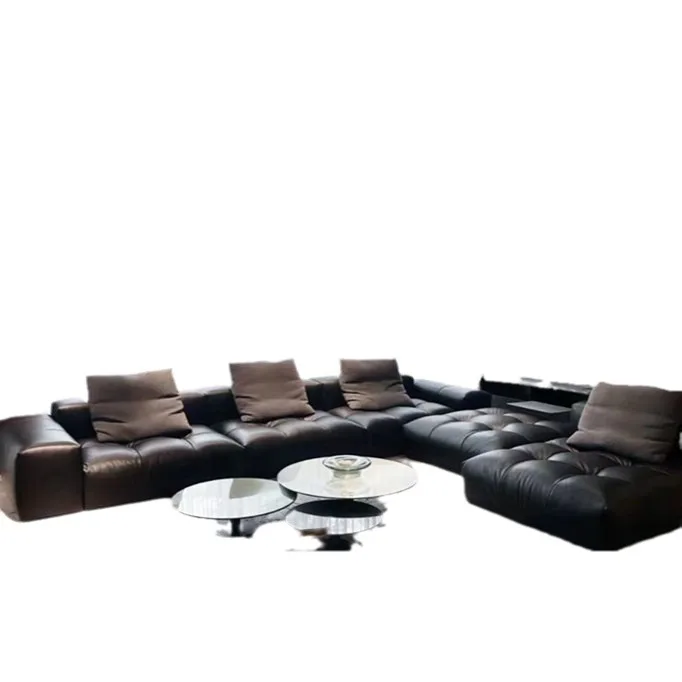modern modular sectional corner leather lounge sofas deep u shape modular cloud couch sectional floor sofa