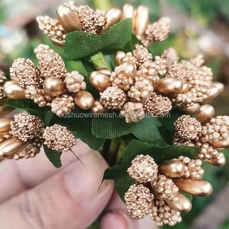 Artificial berry flower bouquet wreath and flower making accessories supplies flower heart DIY floral material