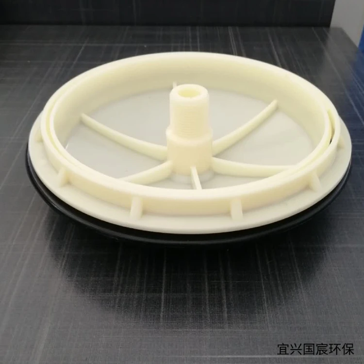 Various types of disk microporous aerators with high oxygen utilization