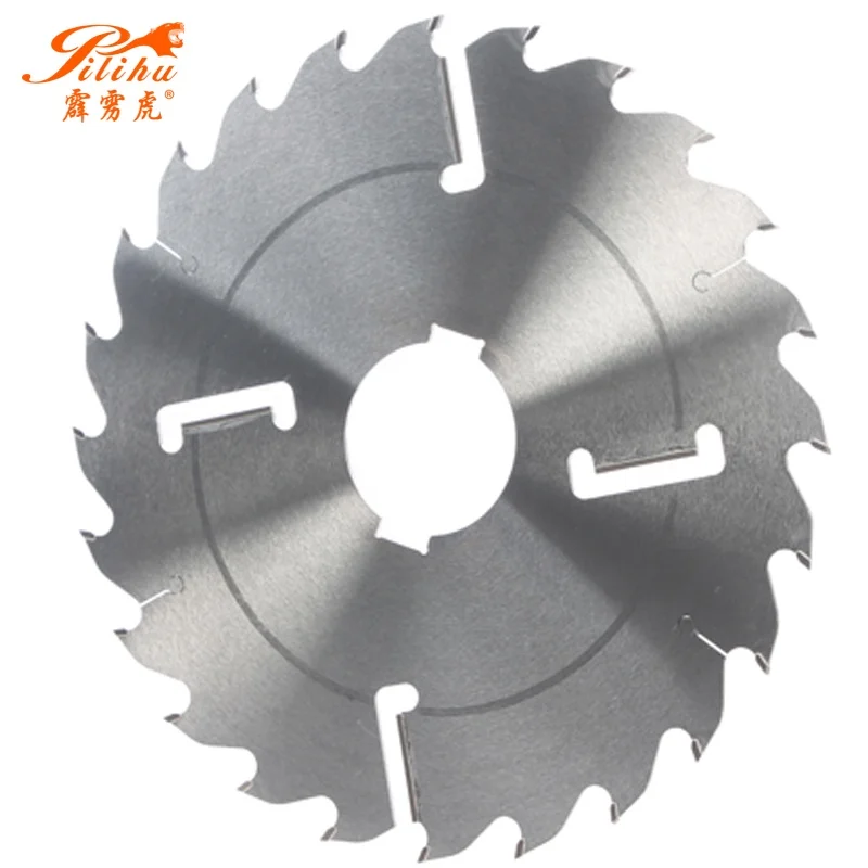 400*4.0/3.0*24T+4 Woodworking Disc Carbide Electric Disk Saw Blade For Cutting Wood And Log With Rakers