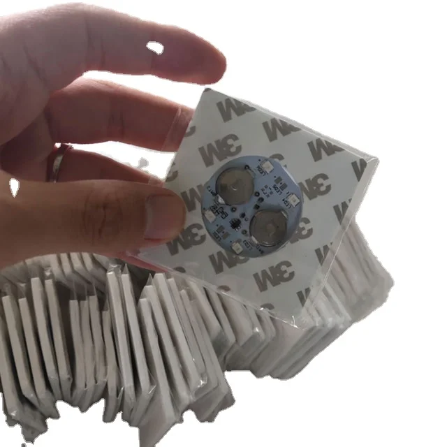 Party Customized square Switch Mini 3M Battery Glow Dark Flash Night Cup LED Bottle Sticker Light bottle light sticker