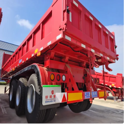 Factory price Accept Designed 2 or 3 Axles Tipper Cargo Truck Trailer container Transport 50-80 tons dump truck