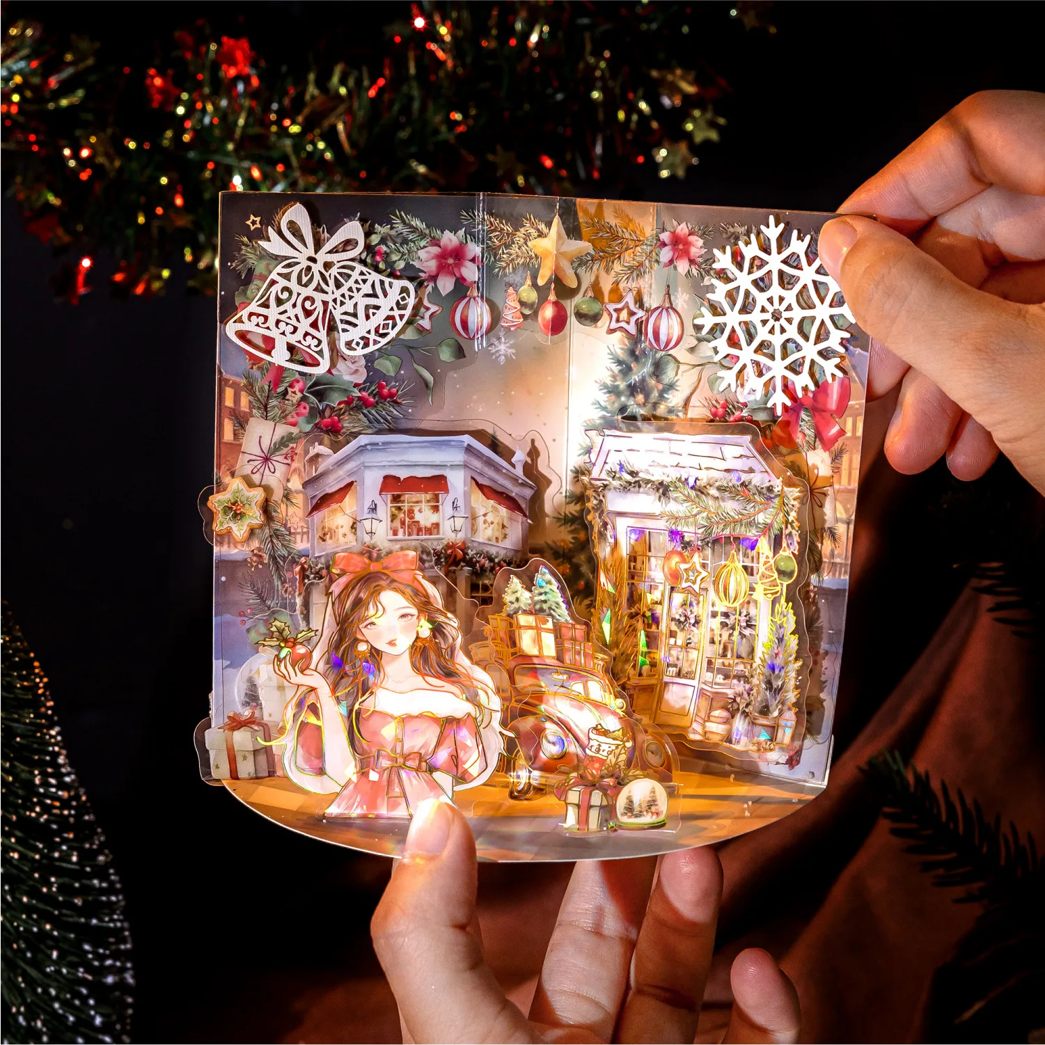 25 sheets per pack sticker pack Starlight Christmas Island series Christmas theme handbook DIY material decorations 6