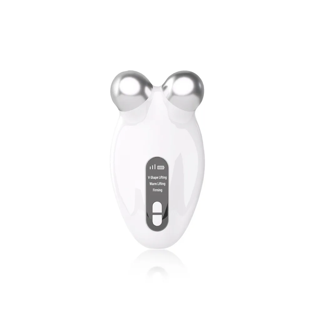 Electric Vibrating Roller Face Neck Lifting device EMS Face Beauty Device V Shape Lifting Face Neck Massager