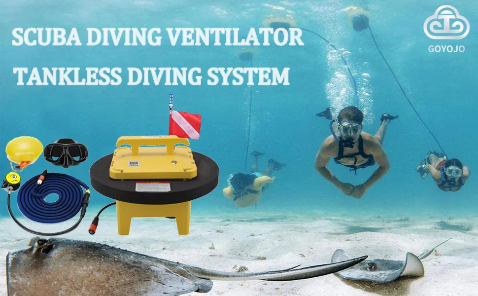 Good Quality Diving Equipment 20M Depth Mini Hookah Diving Compressor With Scuba Diving For Seafood