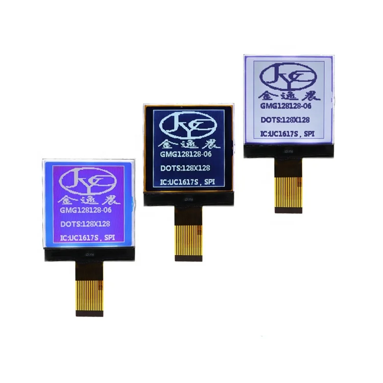 Manufactures 128x128 Resolution Square UC1617S COG IIC Display Mono LCD