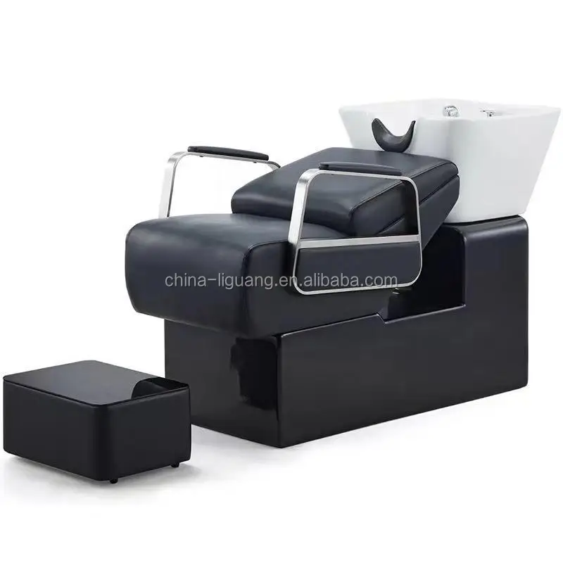 
washing salon shampoo station chair bed and bowl hair salon 