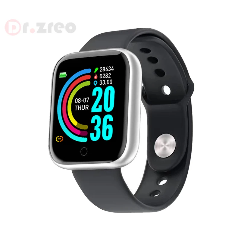 Y68 Смарт-часы для женщин D20 Pro мужские Смарт-часы для Apple IOS Android монитор сердечного ритма кровяное давление спортивный трекер Браслет