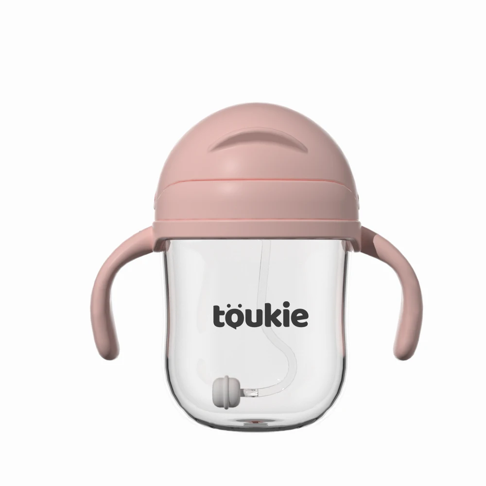 new color Baby Tritan Training Bottles with Straw BPA Free Sippy Cups Water Bottles Straw Type with Lid