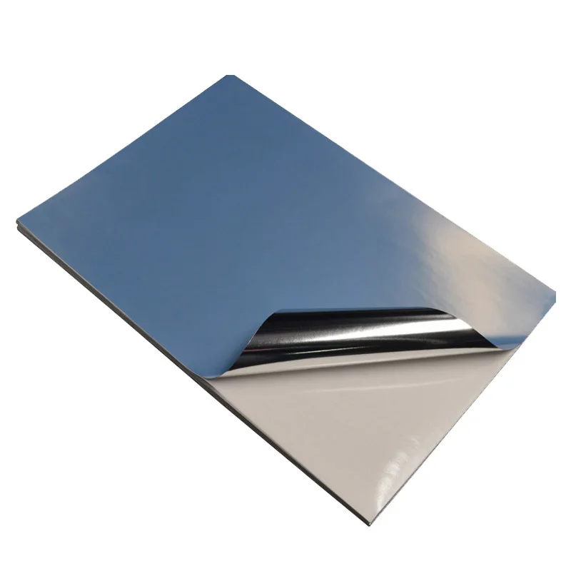 High quality custom printing glossy sliver self adhesive waterproof vinyl sticker label